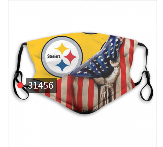 NFL 2020 Pittsburgh Steelers 130 Dust mask with filter->nfl dust mask->Sports Accessory